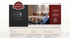 Desktop Screenshot of hotelgeiger.de